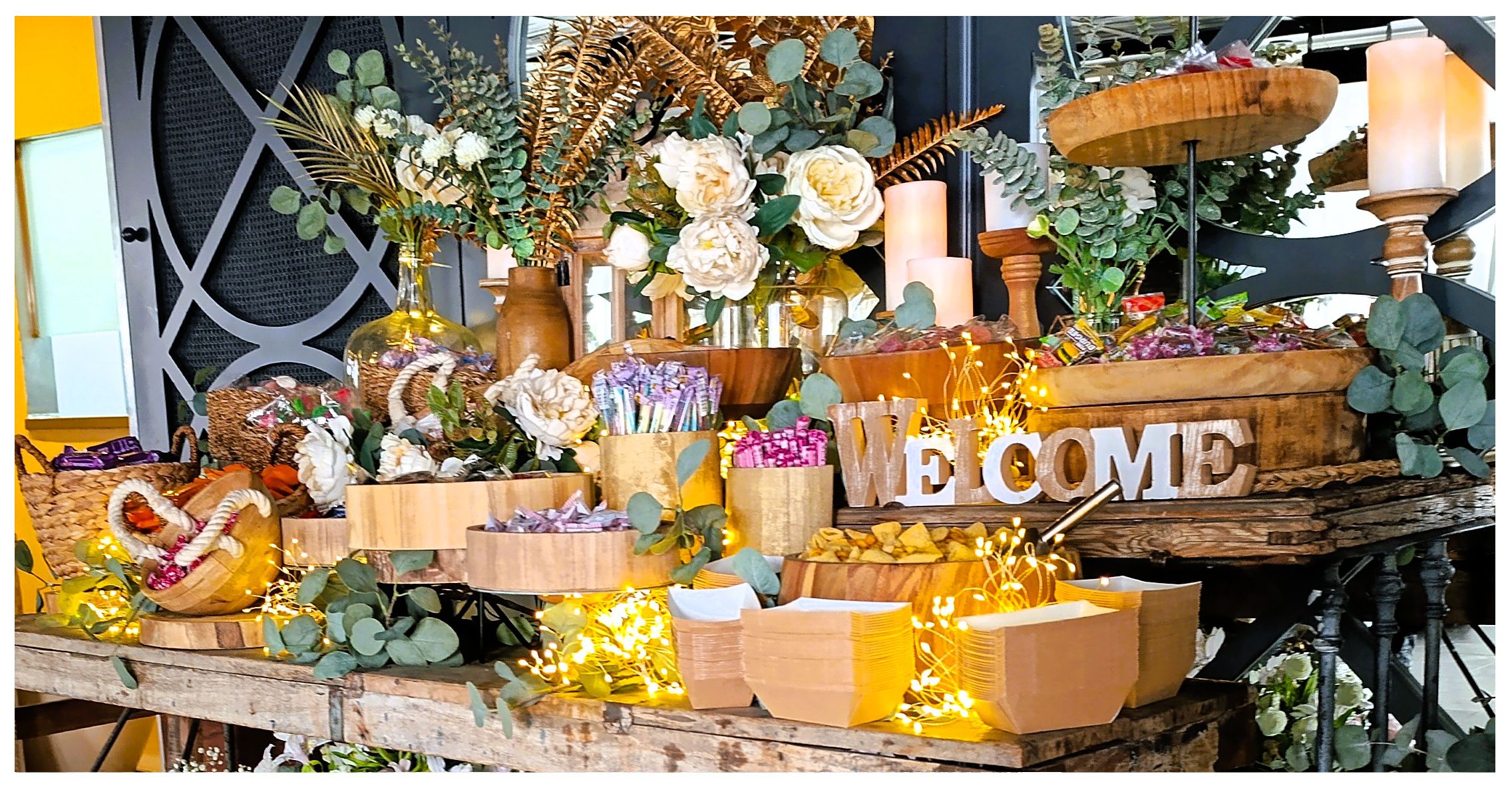Mesa dulce boda welcome
